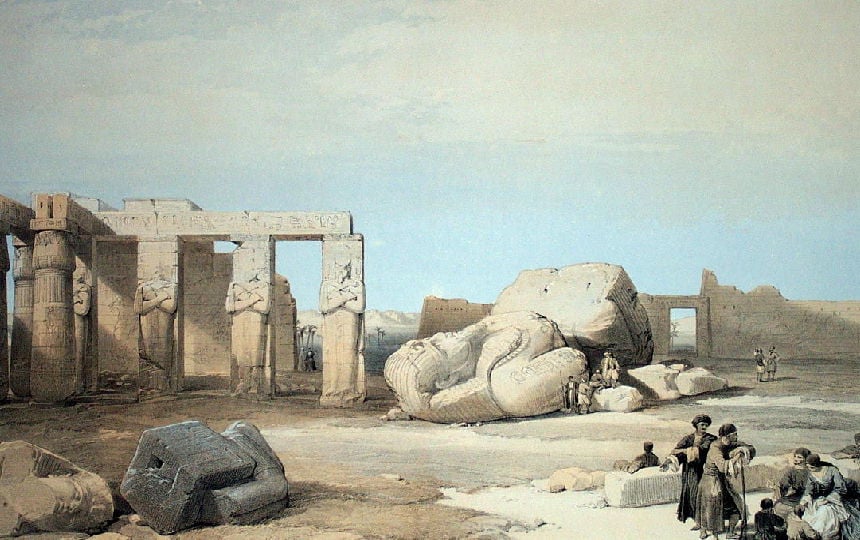 Le Ramesseum par David Roberts