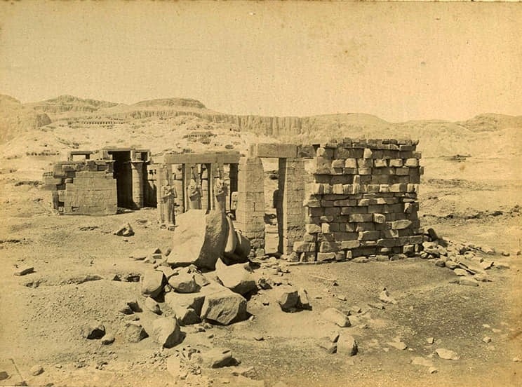 Le Ramesseum vers 1890